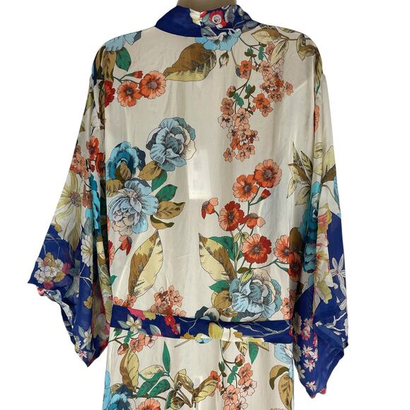Johnny Was Emma Astrid Kimono Floral Print Full Length Size M - Picture 10 of 12
